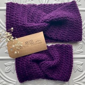 Mommy and Me crochet ear warmers / headband